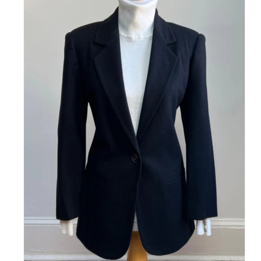 100% Wool Black Blazer